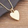 Nidin Romantic Heart Couple Necklace 5 Colors Simple Valentine's Day Sweater Chain Fine Friend Lovers Wedding Party Gift Jewelry