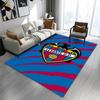 Levante U.D. Logo on Blue & Red Background Patterned carpet a non slip rug suitable for all seasons and any setting, gift