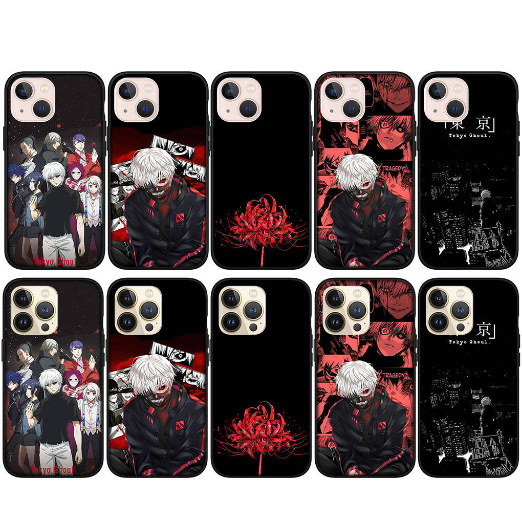 For iPhone 16 15 X XR Samsung Galaxy S24 S23 Plus Xiaomi Redmi Note 13 12 11 Pro Max 10 14 OPPO Huawei Cover Tokyo Ghoul Ken Kaneki Cartoon Phone Case