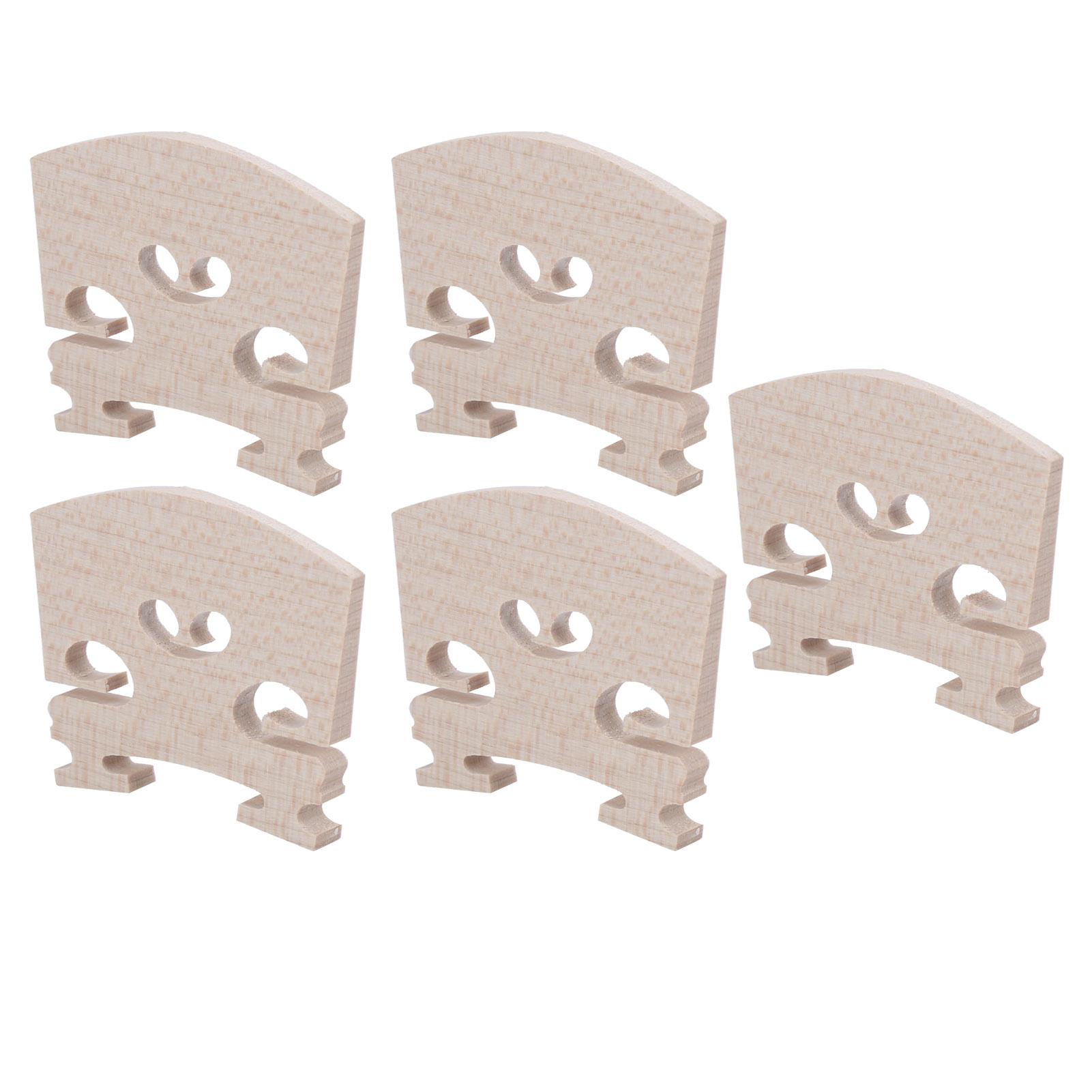 

5 шт. Скрипичный мостик из кленового дерева, замена для размера 4/4, аксессуары для музыкальных инструментов