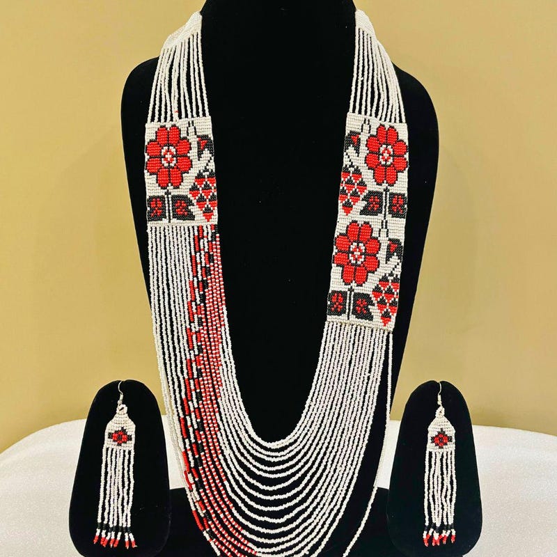 

Rose Beaded Jewelry Set