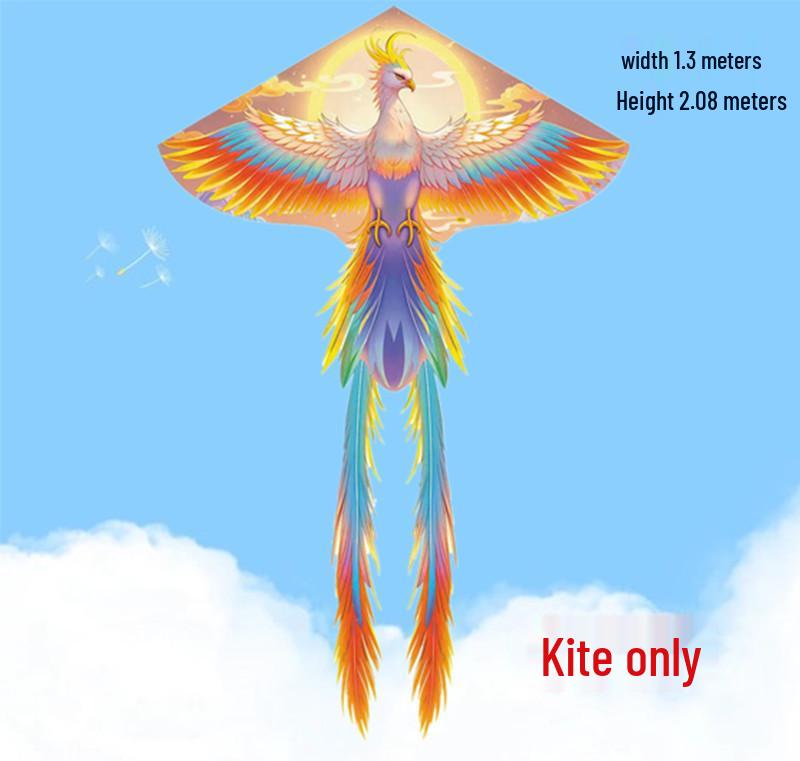 

Красочный воздушный змей Феникс, Легко запускается при слабом ветре