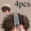 4pcs Fluffy Zigzag Styling Comb, Easily Blow Out Fluffy Hairstyles,Professional Hair Salon Styling Comb, Thickened Material Suitable for Any Hair Type