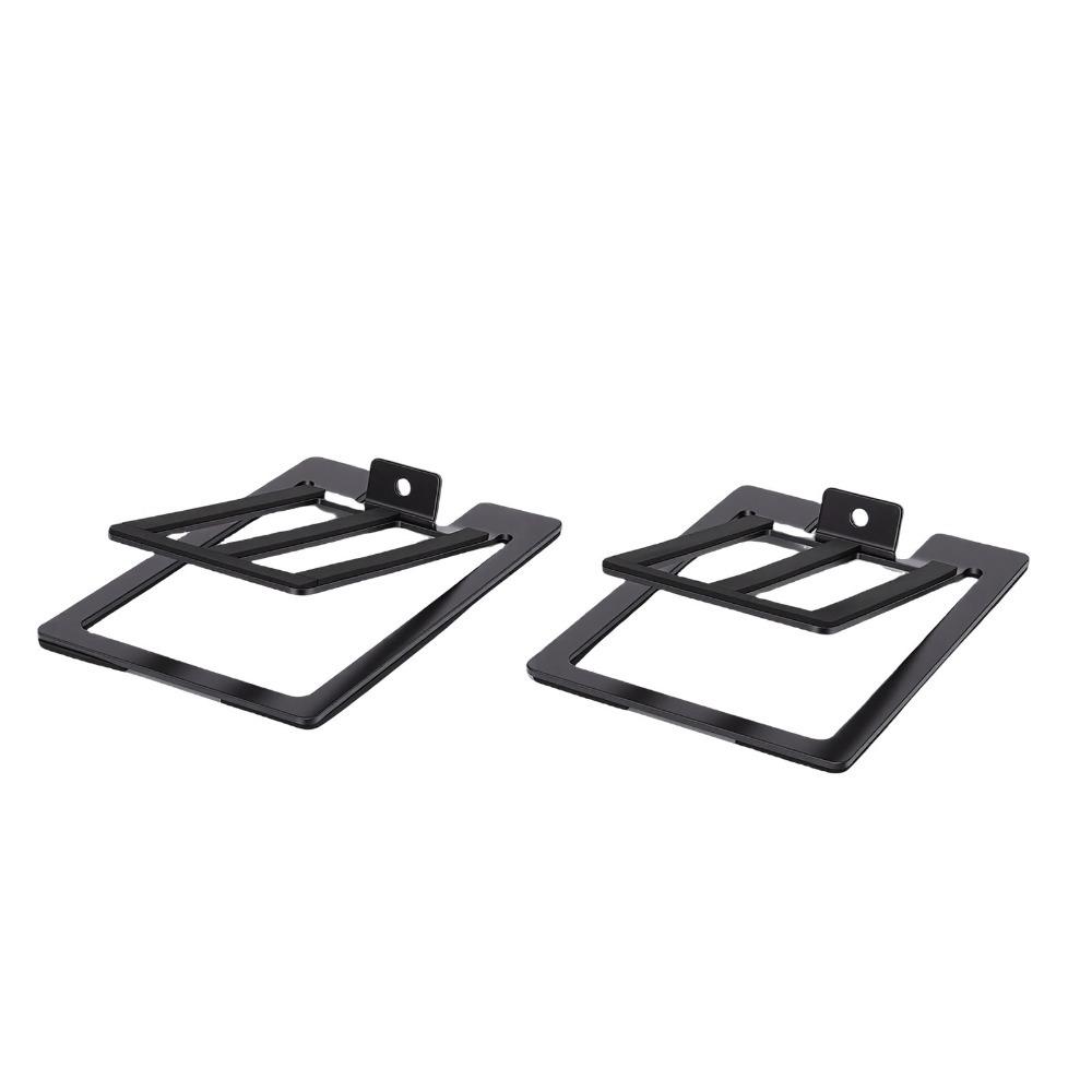 2PCS Tilted Speaker Risers Anti Vibration Pad Bookshelf Speaker Stands Desktop Use