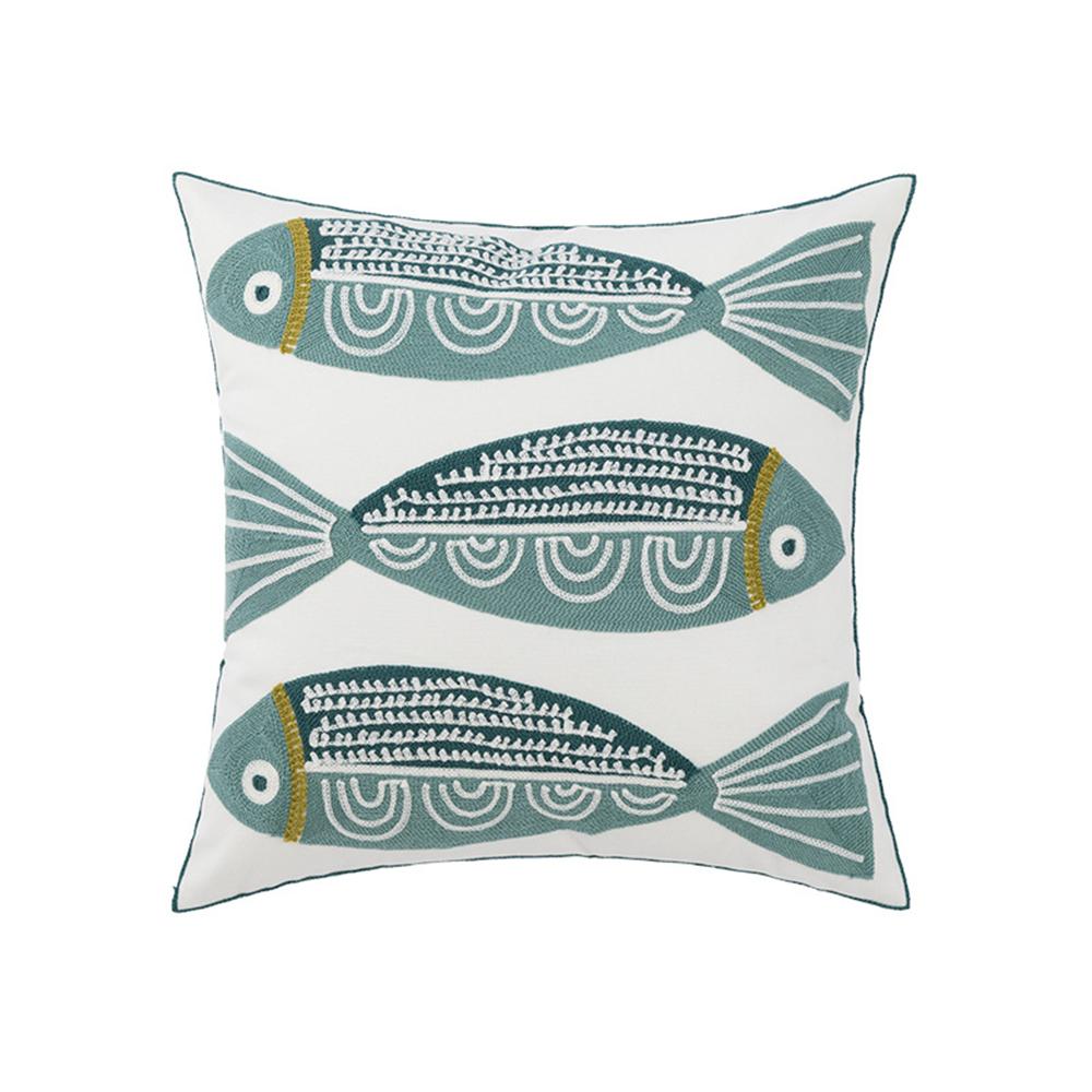 

Embroidery Decorative Pillowcase Nordic Homestay Style Cushion Cover Home Living Room Sofa Geometric Pillow Cover Funda Cojin 450mm*450mm