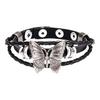 Aroncent Butterfly Bracelet Ladies Leather Belt Black Cute Stylish Lolita Punk Rock Harajuku Party Cosplay Event Fashion Accessories