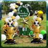 4D Standing Football & Rugby Balloons, Trophy Soccer Balloon Pile, Ideal for Birthday Party Decorations, Sports Theme Party Supplies & Gifts