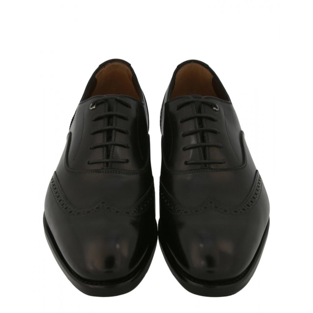 Salvatore Ferragamo Raphael Wingtip Dress Shoes Black