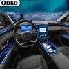 Car Center Console TPU Protection Anti-Scratch Film Interior Modification Sticker Accessories For Hyundai Tucson   Nx4