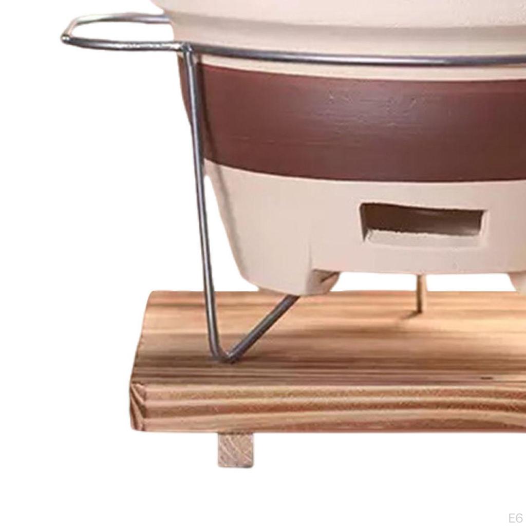 Clay Barbecue Portable Lightweight Convenient Tea Kettle Warmer Tabletop for Garden Camping Outdoor