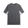 New Waffle Short-sleeved Men's Casual Skin-soft Feel Round Neck T-shirt for Men