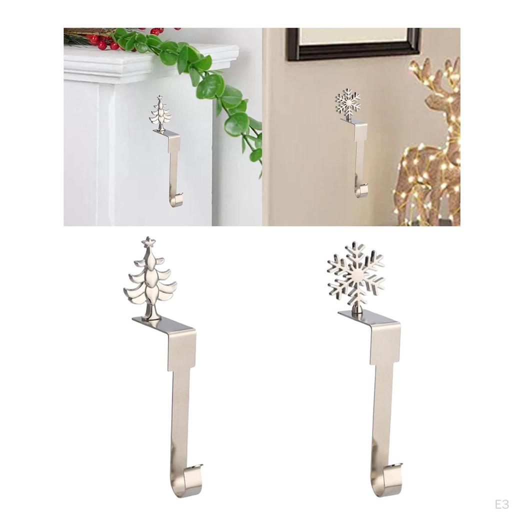 Christmas Stocking Holder Metal Hook for Living Room and Bar