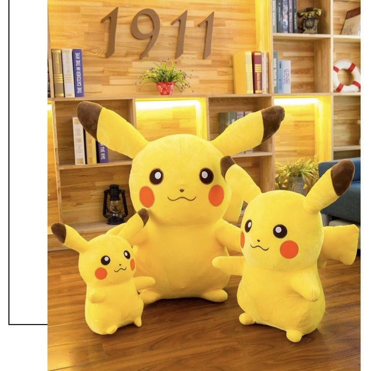 Kawaii Pikachu Plush Toy Big Size Snorlax Pillow Soft Stuffed Cartoon Animal Doll for Children Gift