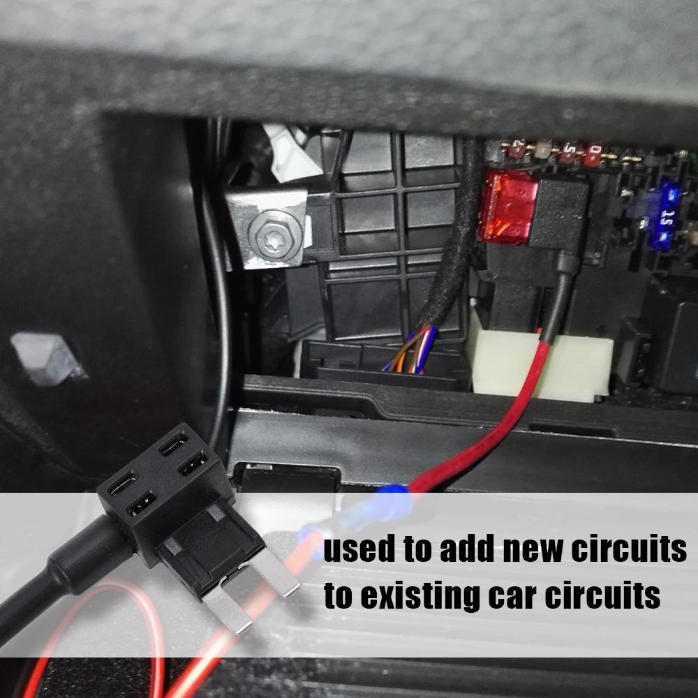 32V MINI SMALL MEDIUM Size Car Fuse Holder Add-a-circuit TAP Adapter Micro Mini Standard ATM Blade Fuse for Cars Vans 20/10/5pcs Fuse Holders1