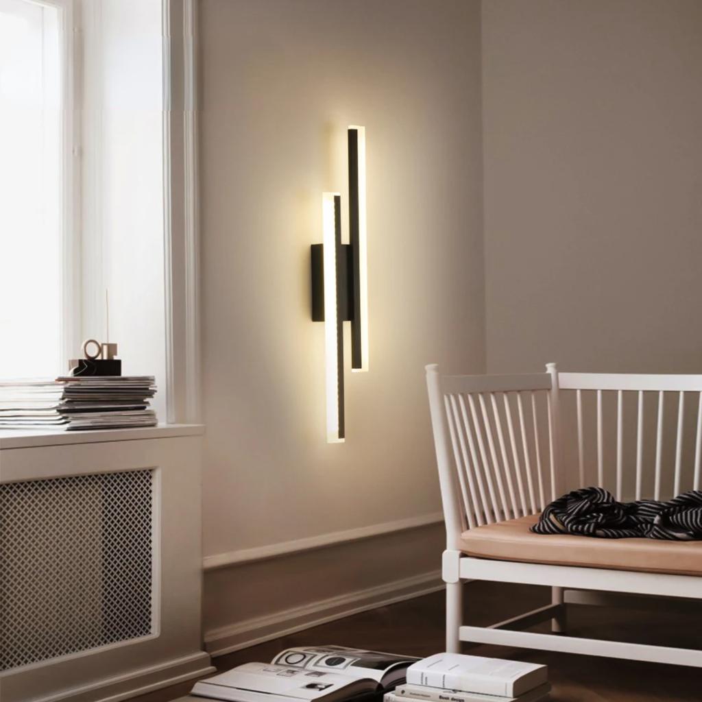 New Elegant, modern, and stylish black Nordic LED wall sconce light for home or office use. This contemporary, sleek fixture fea