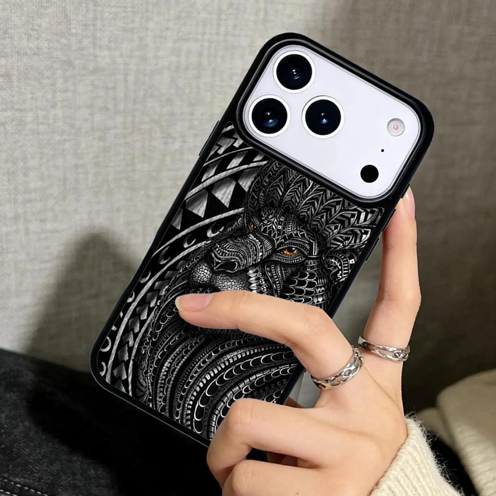 Capa Case for iPhone 17 Air 16 Pro Max 15 Plus 11 13 Mini 14 12 Back Phone Cover Maori Polynesian Samoan Tribal