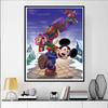Disney Diamond Painting Mickey Mouse Christmas Gift Theme Illustration Cartoon 5D Diamond Cross Stitch Mosaic Home Decor Gift