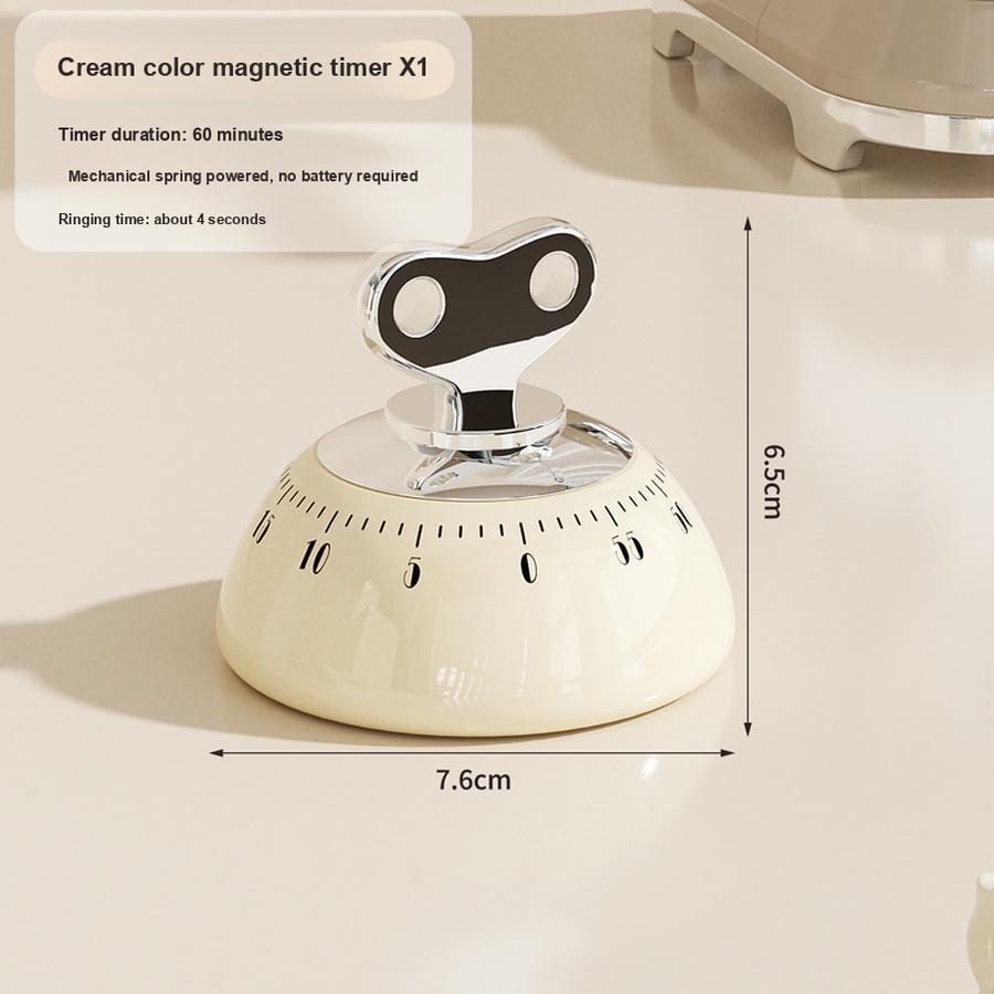 2 шт. Магнитный механический таймер Кухня Кабинет Визуальный таймер Детская самодисциплина Напоминание об управлении временем 1 PCS