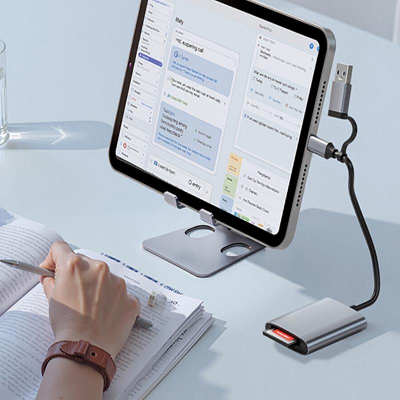 Professional XQD Memory Card Reader Two USB Type C Port For Photography Office Devices Supports 8K Video Transfer