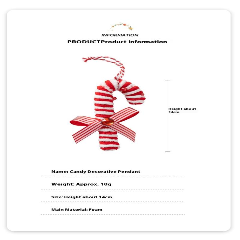 Colorful Candy Cane Xmas Tree Decorations Festive Striped Lightweight Christmas Pendants 2025 Xmas Decorations For Home Decors