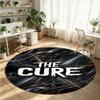 The Cure Printed Round Crystal Velvet Rug Soft Non Slip Floor Carpet For Bedroom Holiday Gift