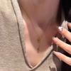 Xiaohongshu Retro Gold Peace Tag Necklace: Women's Light Luxury Niche Clavicle Chain