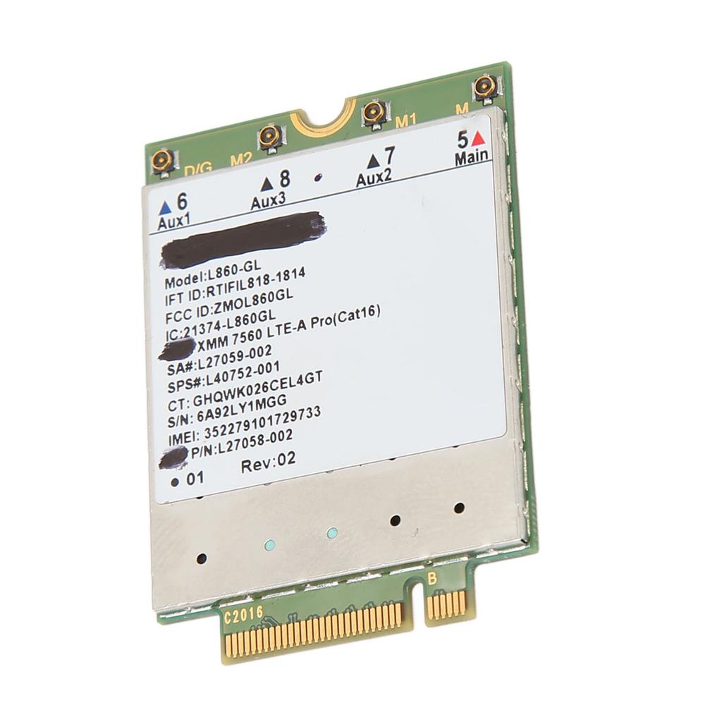Karta sieciowa L860 GL 1Gbps DL 150Mbps UL B1 do B66 FDD B38 do B42 TDD Karta WiFi M.2 dla laptopa z systemem Windows