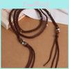 Ethnic Style Waist Belt With Handwoven Beads For Women Resort Fashion