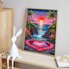5D Landscape Art Diamond Kit, DIY Diamond Painting Waterfall and Crafts To Decorate Home Walls