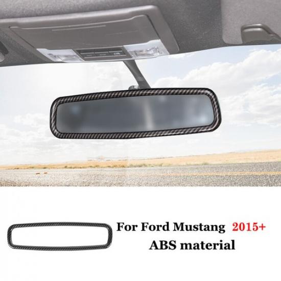 Carbon Fiber Interior Exterior Trim Full Decor Covers For Ford Mustang 2010-2014