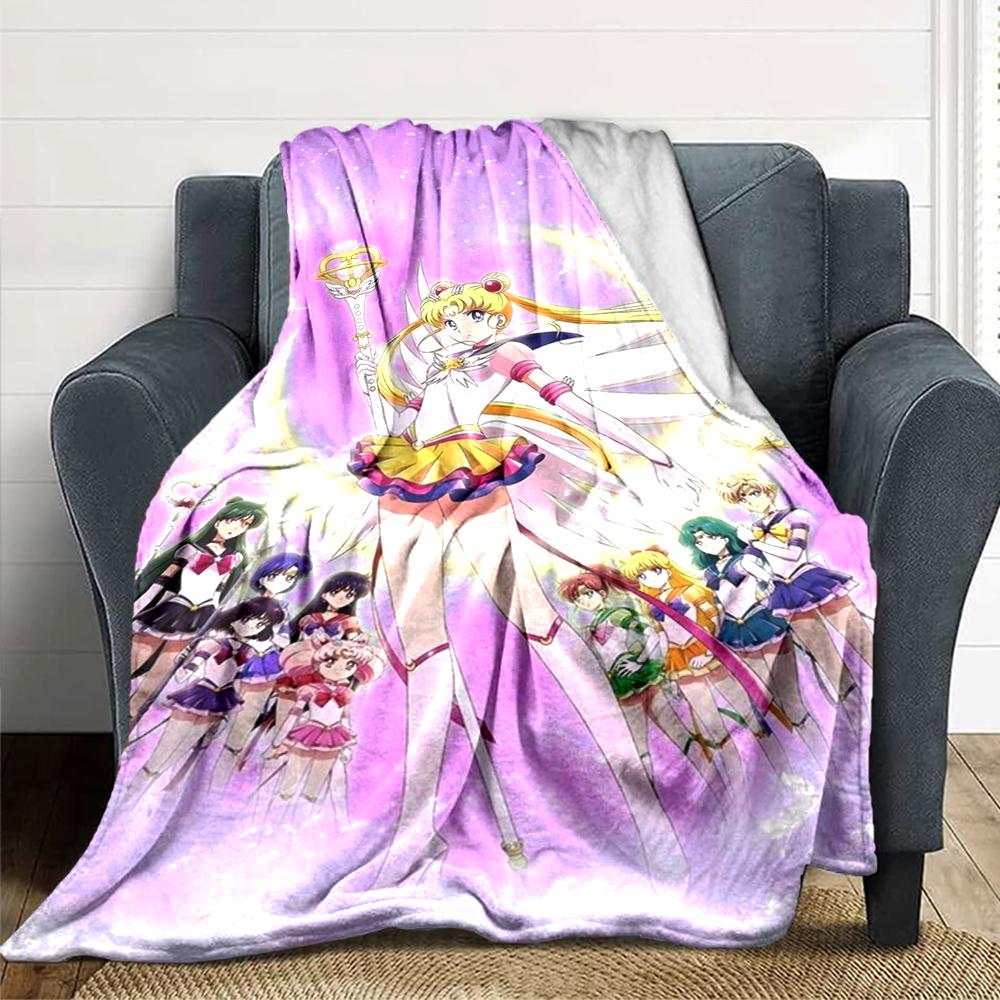 1Pc Superhero Girls' Adventure Blanket For Couch Bed Plush Cozy Fuzzy Blanket Super Soft Warm Blankets For Fall And Winter 0918243