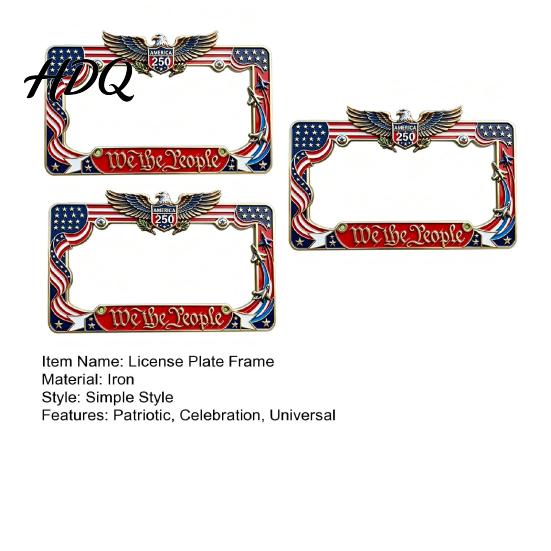 Patriotic License Plate Frame 250th Anniversary Commemorative Frame 1776-2026 American Car Universal Holder for Cars Trucks SUVs USA Heritage