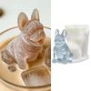 Simulated Dog Silicone Candle Mold 3D Ice Cube Mold Ornaments Mold Pudding Mold  Plaster