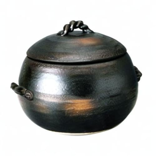 Misuzutouki Banko Ware Rice Pot, 3-cup Capacity, Brown, Iga Style, M4806