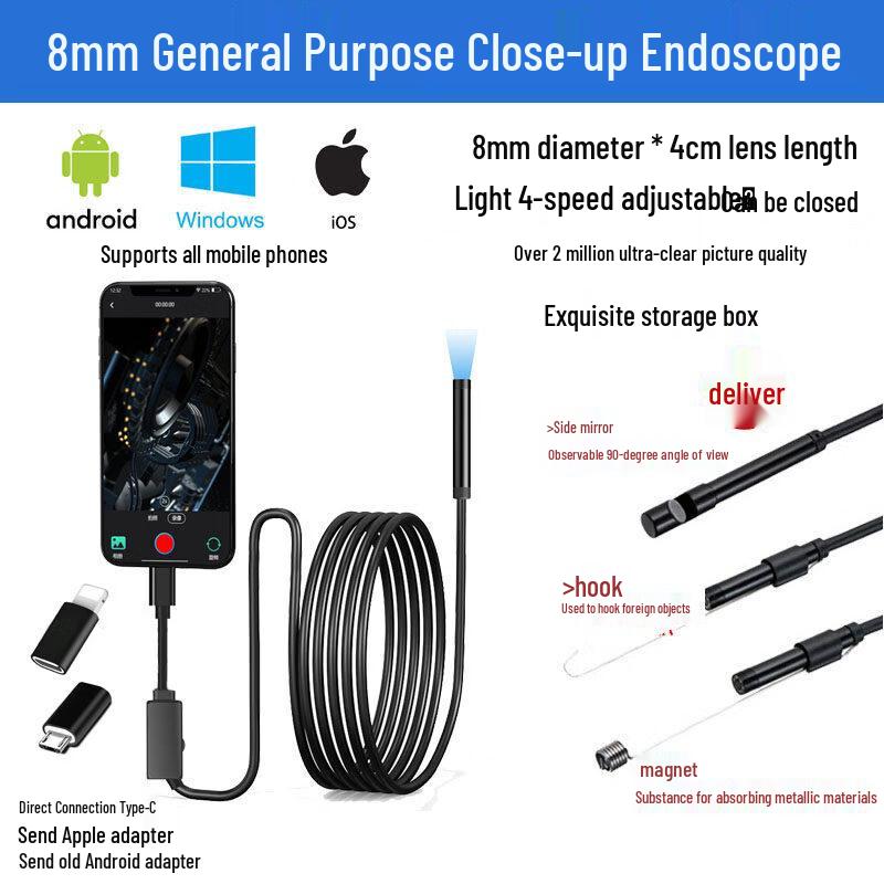 360° Rotating High-Temperature Industrial Endoscope Camera