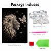 Pearl Art Painting Kit for Adults and Beginners, Majestic Lion Sparkling Painting Craft Home Wall Decor Handmade Gift