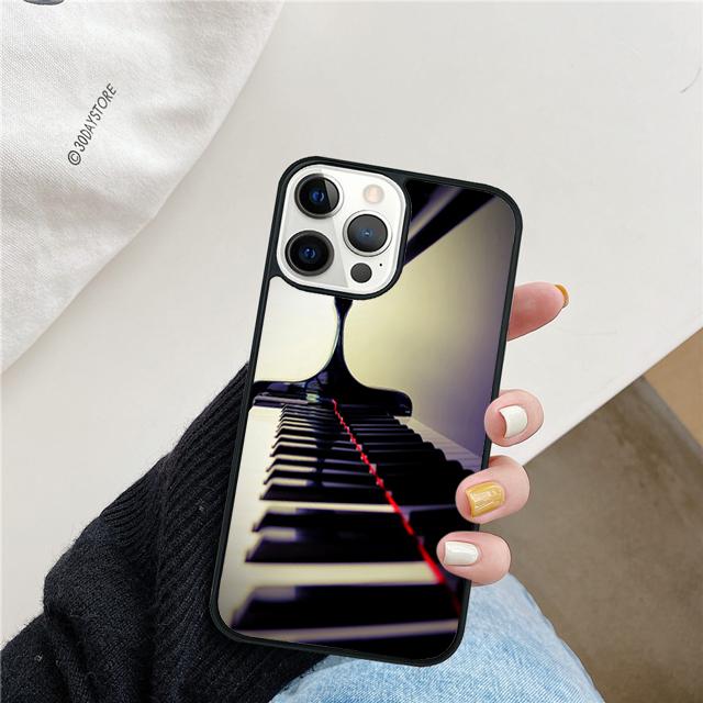 Piano Key Piano keys Phone Case Cover For iPhone 17 Air 15 16 14 13 12 Pro Max 11 Pro Max Plus Coque Shell