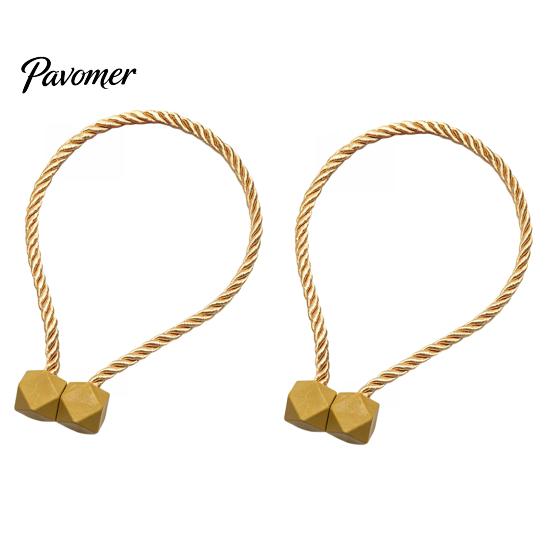 Wall Damage Free Tiebacks 1 Pair Magnetic Curtain Tiebacks, Twisted Rope Holdbacks, Window Treatment Simple Decorative Draperies Holders for