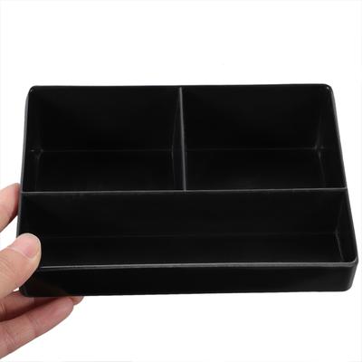 Caja de Bolsitas de Té con 3 Compartimentos Organizador de Encimera Para Estación de Barra de Café Almacenamiento de Bolsitas de Azúcar Soporte de Escritorio de Hotel Pequeño