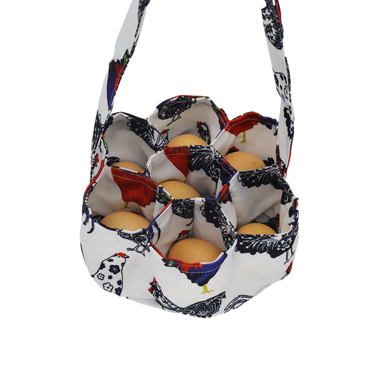 Корзина для сбора окрашенных яиц с 7 карманами многофункциональный карман для яиц переносная корзина для сбора свежих фермерских яиц 5423₽