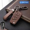 Leather Key Case For Toyota Camry Corolla RAV4 Highlander Prado Avalon Venza Yaris Fortuner Alphard Vellfire Key Fob Cover Shell