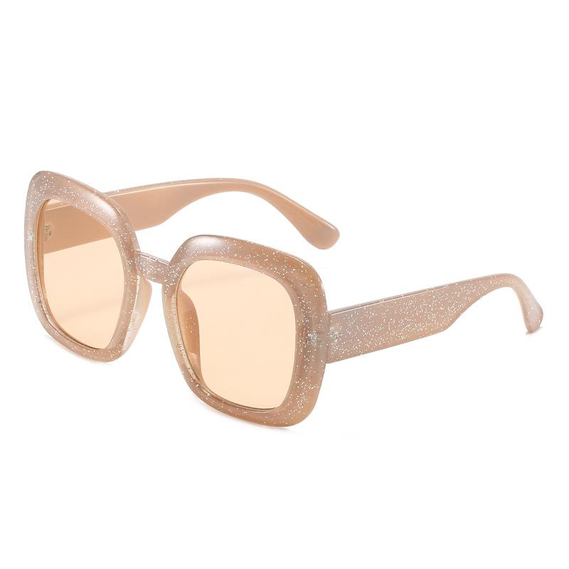 Large Square Sunglasses, Personalized Trendy Square Glasses, Glitter Sunglasses For Women
