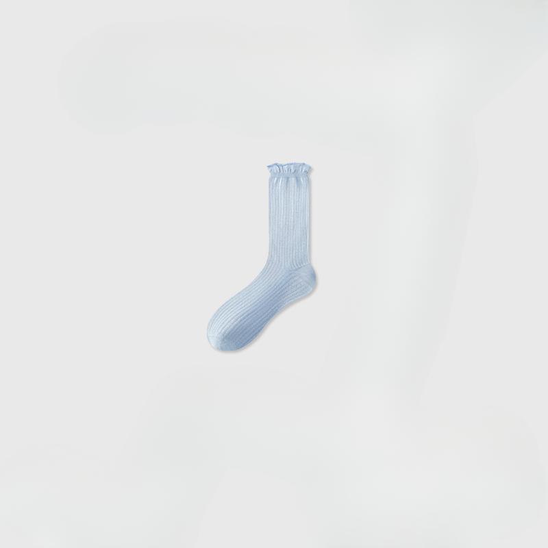 Dopamine Pile Pile Socks for Women, Summer Thin, Long, Antibacterial, Breathable, Cool, Ballet-style Modal Long Socks