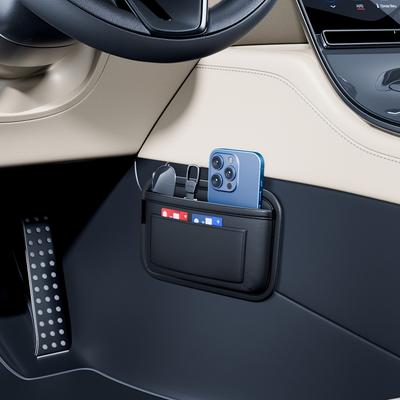 Car Storage Net Bag, Ticket Card, Mobile Phone Storage, Multifunctional Side Storage, Hanging Bag, Car Interior Supplies.