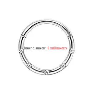 

Drperfect Stainless Steel Stud Earrings for Women Men Star Moon Snake Cartilage Screw Back Earring Helix Piercing Jewelry 1.2(16G)x6mm
