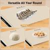 Foldable Electric Warming Tray Portable Smart Food Fast Heating Mat Household Electric Food Warmer Plate