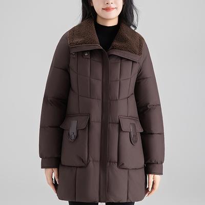 Fashion Woman Long Parkas Winter Coat Plus Size Loose Thick Warm Outerwears Elegant Women's Jackets