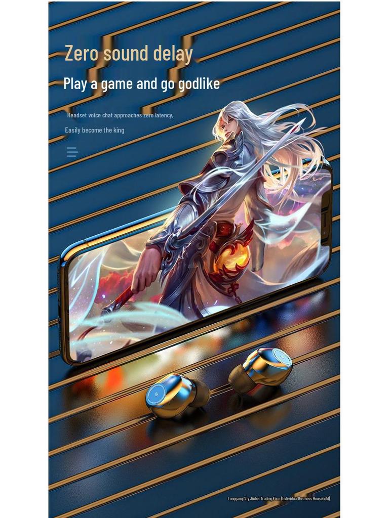 2025 Wireless Bluetooth 5.4 Earphones: Dual-Ear Mini In-Ear Sport Headset, Compatible with Apple & Android