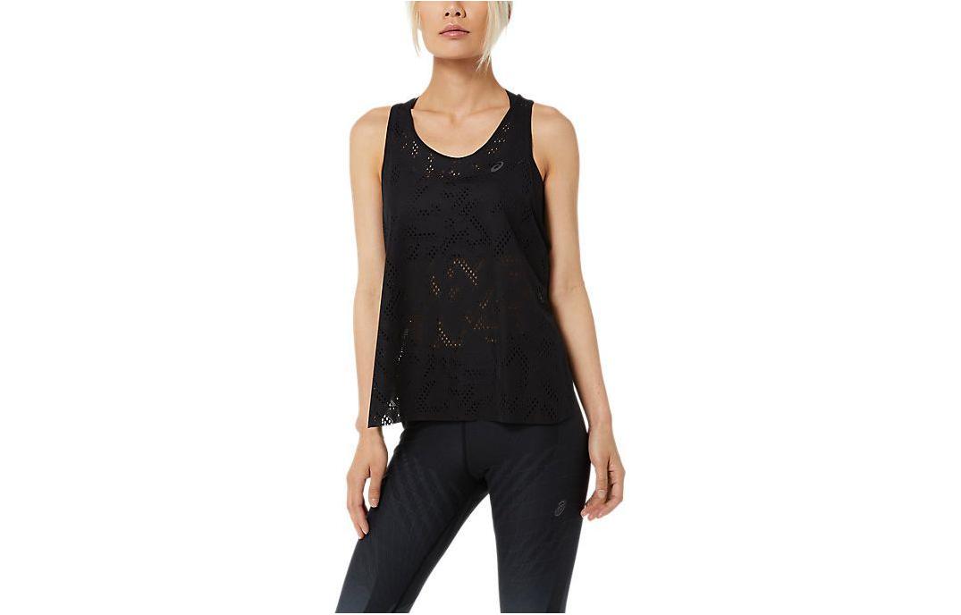 ASICS Tank Tops Women s Black Crew Neck Moderate Other 2012C227-002 M