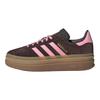 adidas Gazelle Bold Aurora Coffee Light Pink Women Sneakers Brown Gold-Metallic IH6786